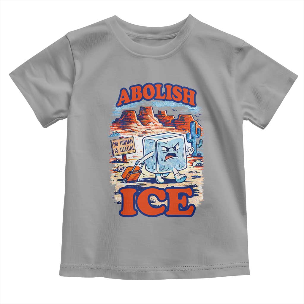 Abolish Ice Protest Toddler T Shirt Retro Protest No Human Is Illegal