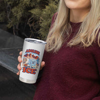 Abolish Ice Protest Tumbler Cup Retro Protest No Human Is Illegal