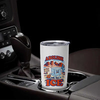 Abolish Ice Protest Tumbler Cup Retro Protest No Human Is Illegal