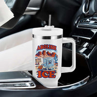 Abolish Ice Protest Tumbler With Handle Retro Protest No Human Is Illegal