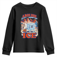 Abolish Ice Protest Youth Sweatshirt Retro Protest No Human Is Illegal
