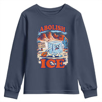 Abolish Ice Protest Youth Sweatshirt Retro Protest No Human Is Illegal