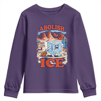 Abolish Ice Protest Youth Sweatshirt Retro Protest No Human Is Illegal