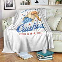 Subtle Abolish ICE Throw Blanket Funny Vintage I Like My Ice Crushed