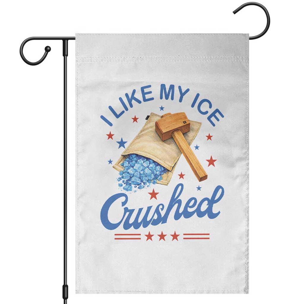 Subtle Abolish ICE Garden Flag Funny Vintage I Like My Ice Crushed
