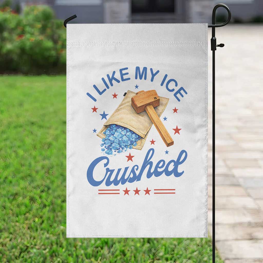Subtle Abolish ICE Garden Flag Funny Vintage I Like My Ice Crushed