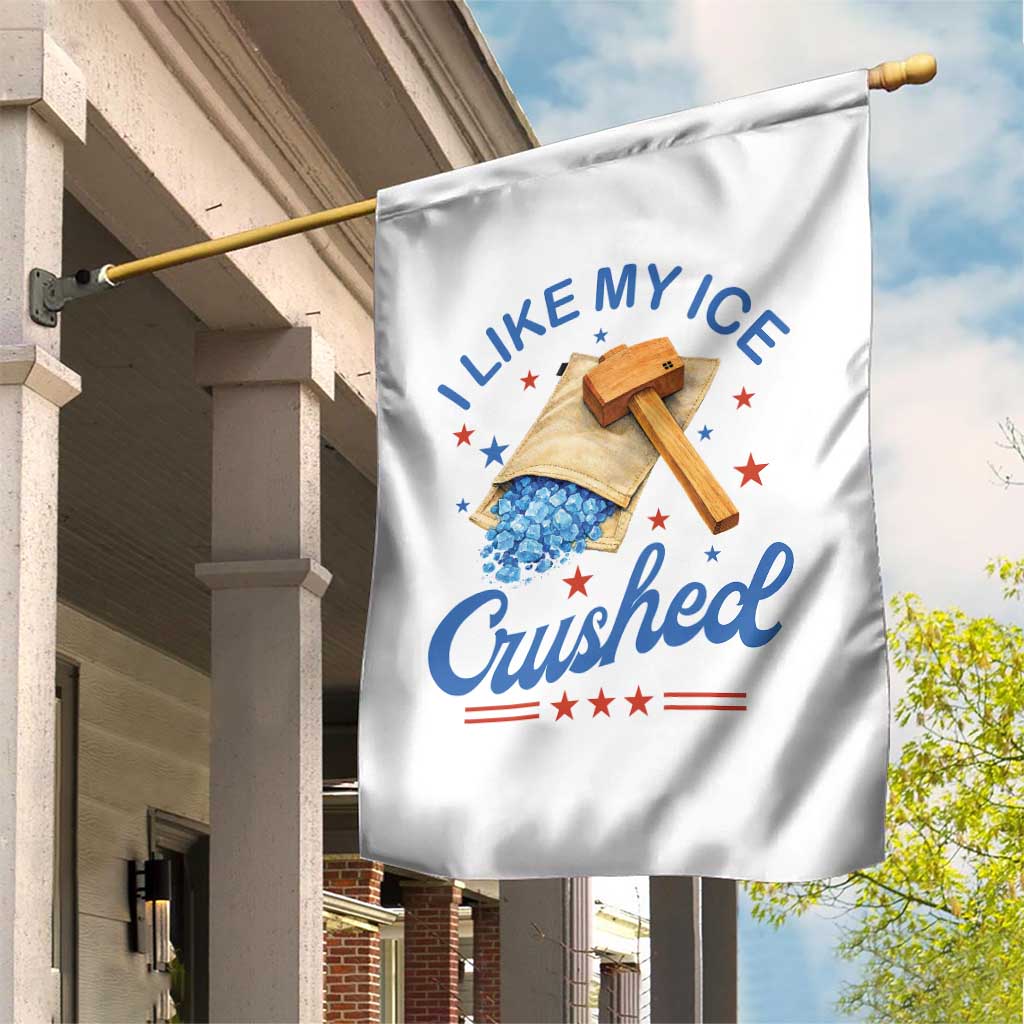 Subtle Abolish ICE Garden Flag Funny Vintage I Like My Ice Crushed