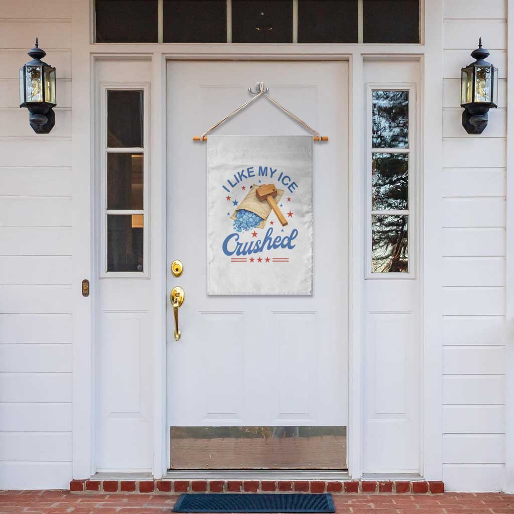 Subtle Abolish ICE Garden Flag Funny Vintage I Like My Ice Crushed