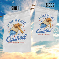 Subtle Abolish ICE Garden Flag Funny Vintage I Like My Ice Crushed