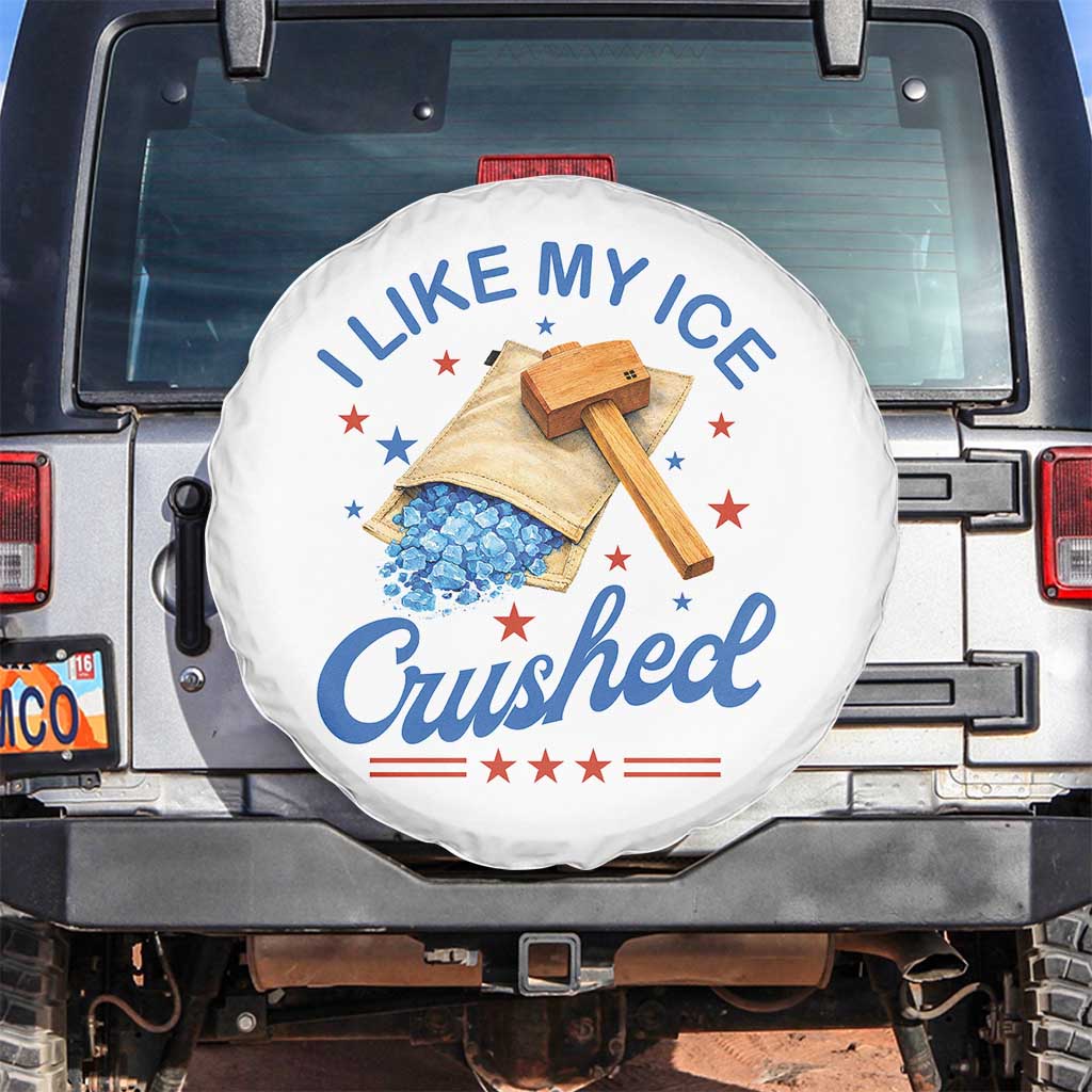 Subtle Abolish ICE Spare Tire Cover Funny Vintage I Like My Ice Crushed