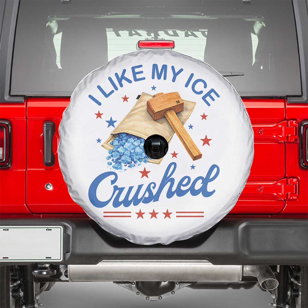 Subtle Abolish ICE Spare Tire Cover Funny Vintage I Like My Ice Crushed