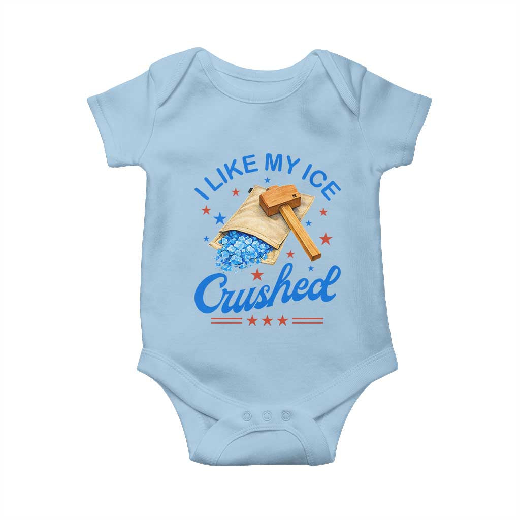 Subtle Abolish ICE Baby Onesie Funny Vintage I Like My Ice Crushed