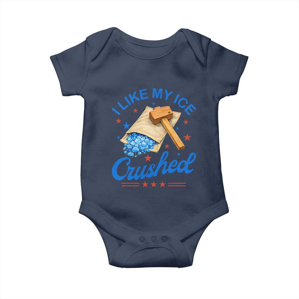 Subtle Abolish ICE Baby Onesie Funny Vintage I Like My Ice Crushed