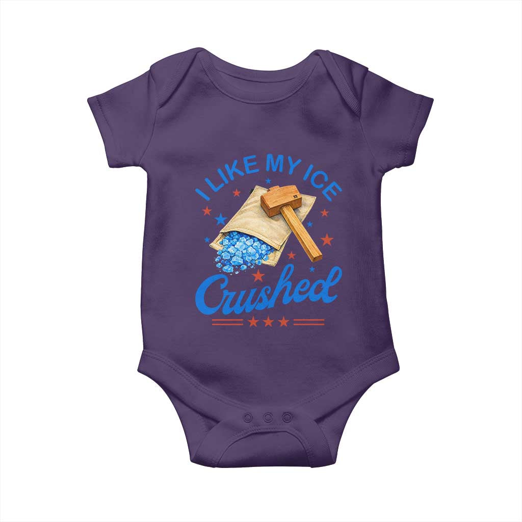 Subtle Abolish ICE Baby Onesie Funny Vintage I Like My Ice Crushed
