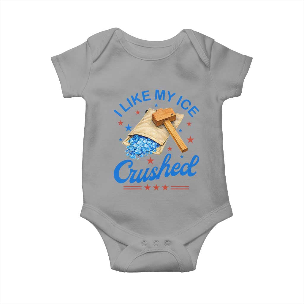 Subtle Abolish ICE Baby Onesie Funny Vintage I Like My Ice Crushed