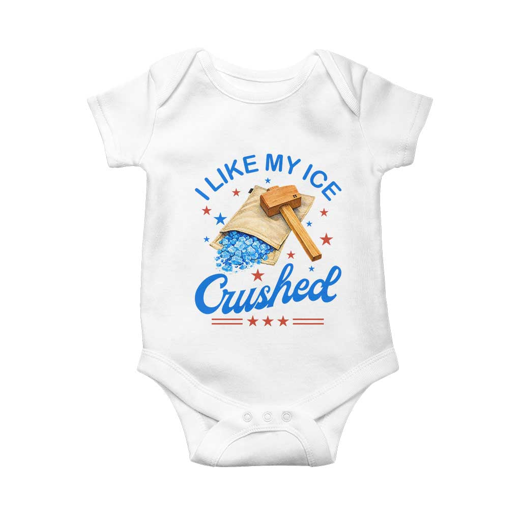 Subtle Abolish ICE Baby Onesie Funny Vintage I Like My Ice Crushed