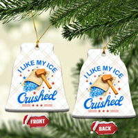 Subtle Abolish ICE Ceramic Ornament Funny Vintage I Like My Ice Crushed