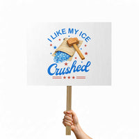 Subtle Abolish ICE Protest Sign Funny Vintage I Like My Ice Crushed