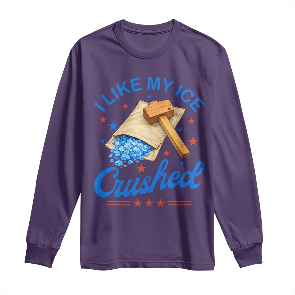 Subtle Abolish ICE Long Sleeve Shirt Funny Vintage I Like My Ice Crushed