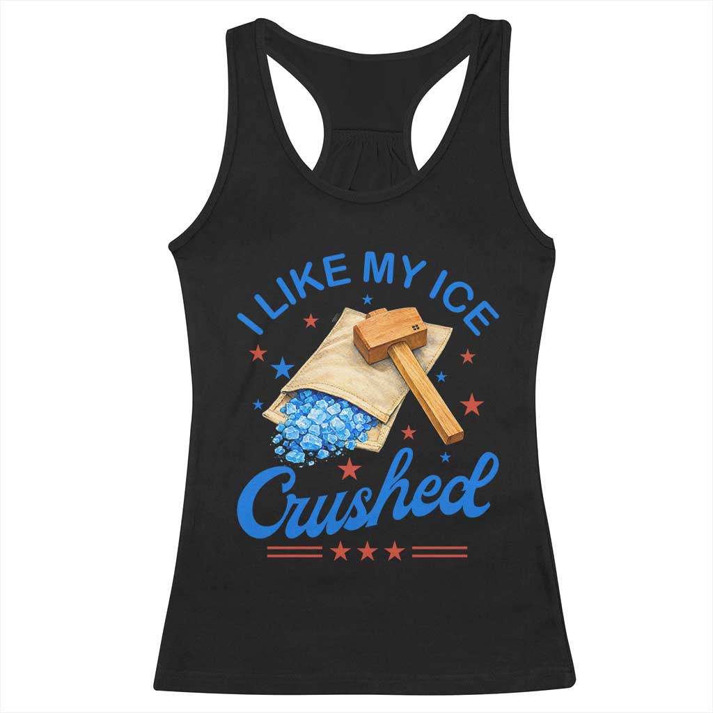 Subtle Abolish ICE Racerback Tank Top Funny Vintage I Like My Ice Crushed