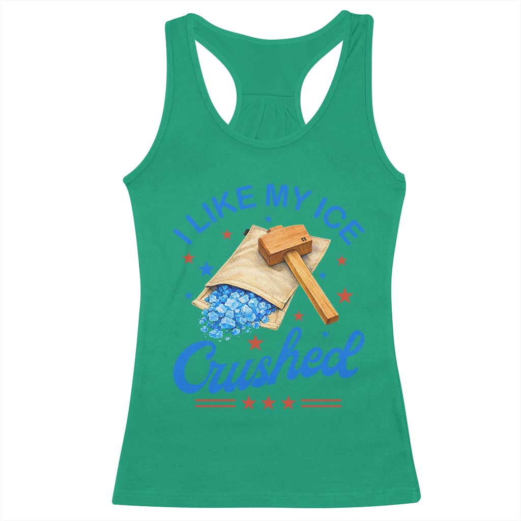 Subtle Abolish ICE Racerback Tank Top Funny Vintage I Like My Ice Crushed