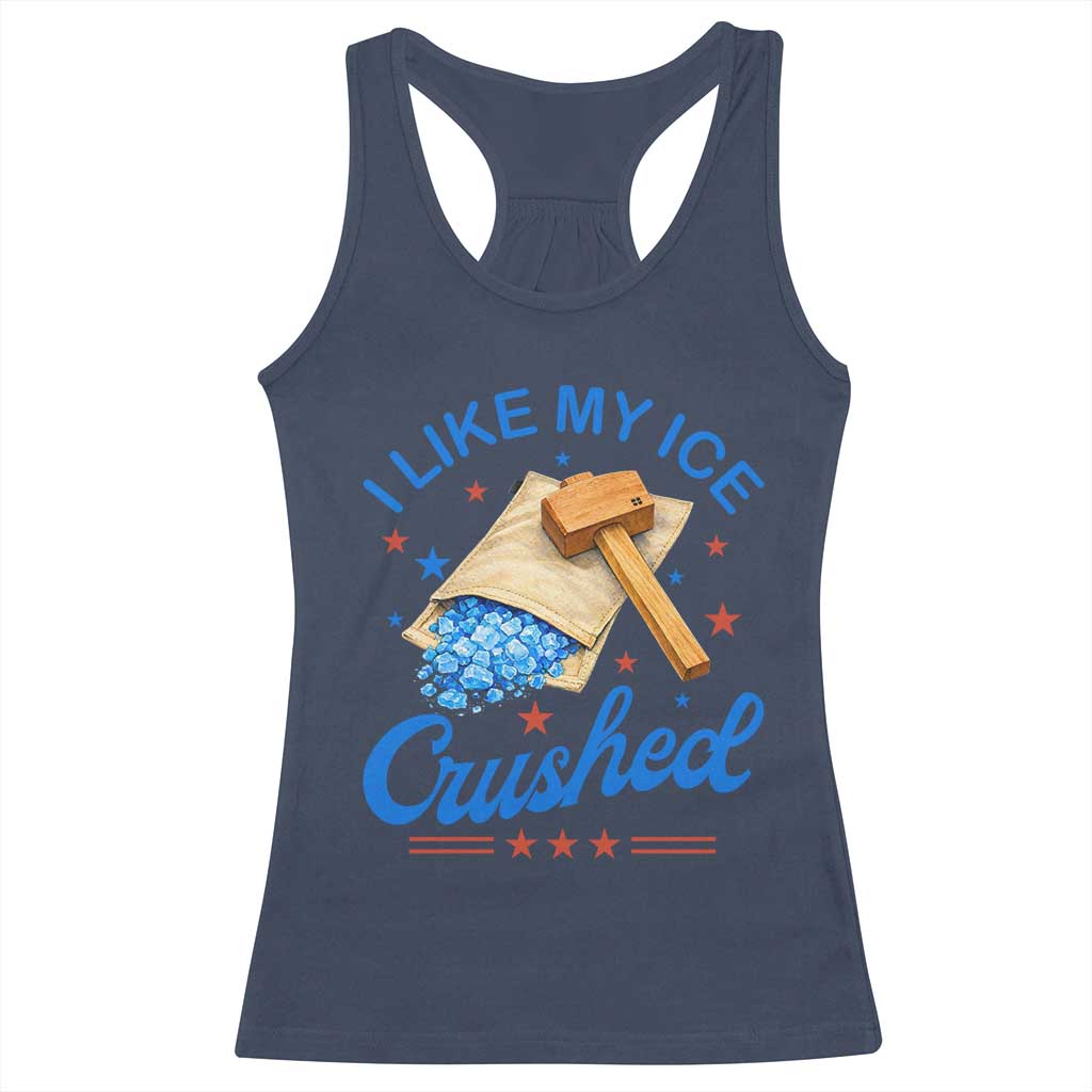 Subtle Abolish ICE Racerback Tank Top Funny Vintage I Like My Ice Crushed