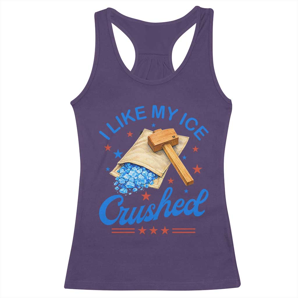 Subtle Abolish ICE Racerback Tank Top Funny Vintage I Like My Ice Crushed
