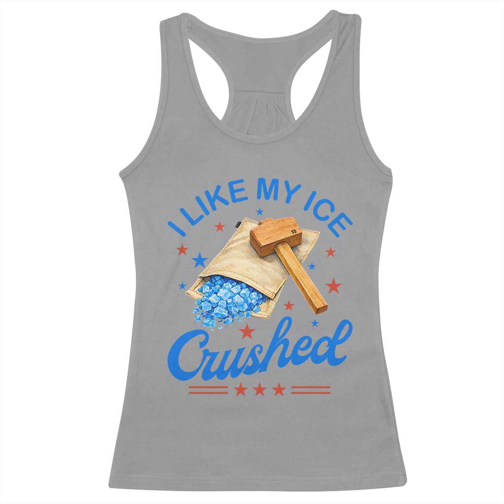 Subtle Abolish ICE Racerback Tank Top Funny Vintage I Like My Ice Crushed