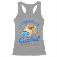 Subtle Abolish ICE Racerback Tank Top Funny Vintage I Like My Ice Crushed