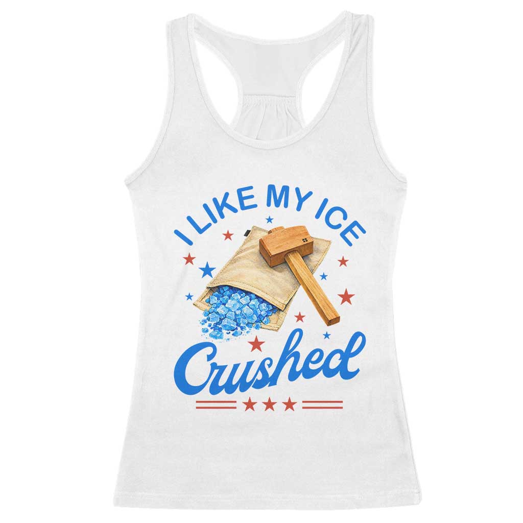 Subtle Abolish ICE Racerback Tank Top Funny Vintage I Like My Ice Crushed
