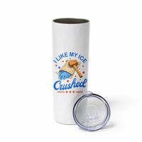 Subtle Abolish ICE Skinny Tumbler Funny Vintage I Like My Ice Crushed