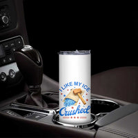 Subtle Abolish ICE Skinny Tumbler Funny Vintage I Like My Ice Crushed
