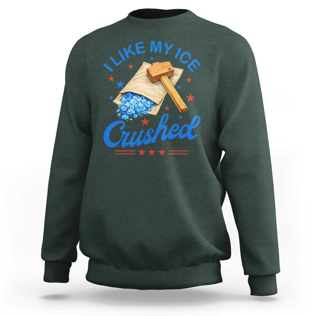 Subtle Abolish ICE Sweatshirt Funny Vintage I Like My Ice Crushed