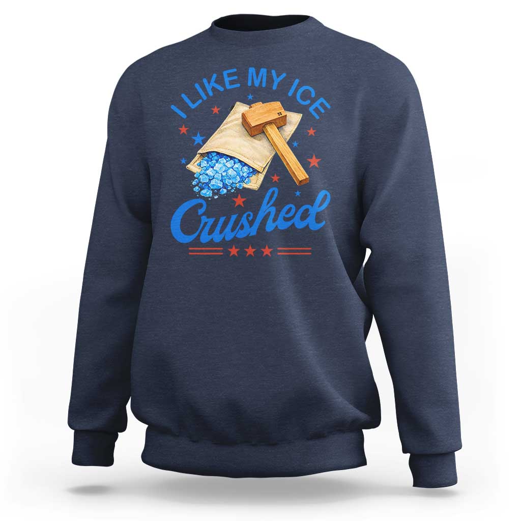 Subtle Abolish ICE Sweatshirt Funny Vintage I Like My Ice Crushed