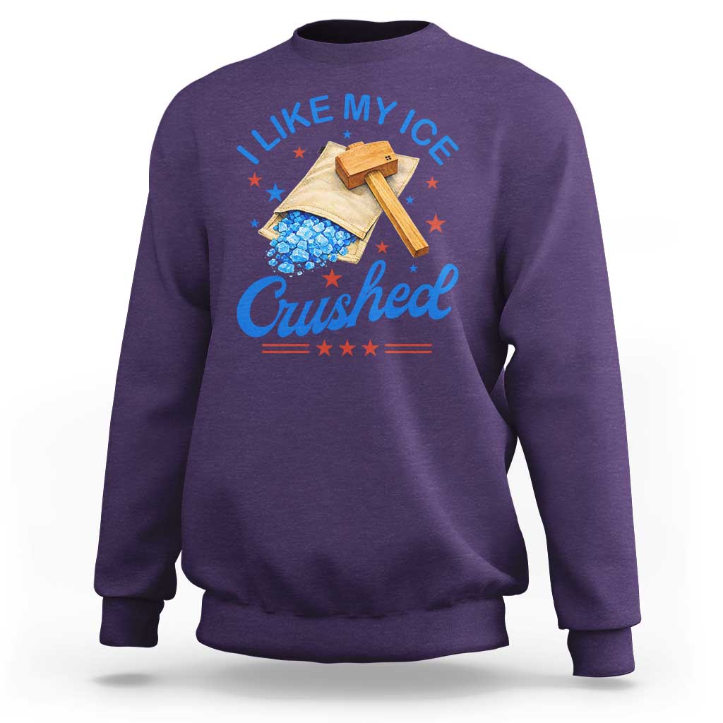 Subtle Abolish ICE Sweatshirt Funny Vintage I Like My Ice Crushed