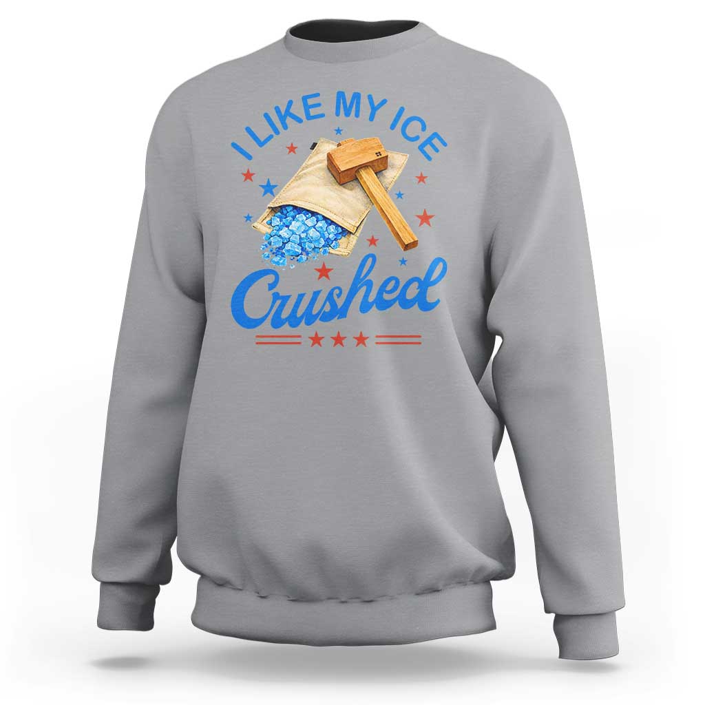 Subtle Abolish ICE Sweatshirt Funny Vintage I Like My Ice Crushed
