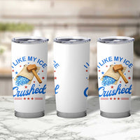 Subtle Abolish ICE Tumbler Cup Funny Vintage I Like My Ice Crushed