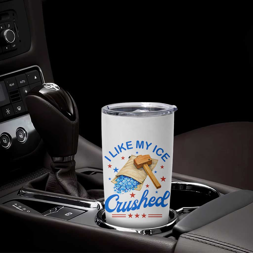 Subtle Abolish ICE Tumbler Cup Funny Vintage I Like My Ice Crushed