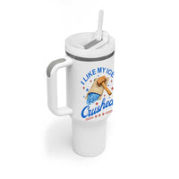 Subtle Abolish ICE Tumbler With Handle Funny Vintage I Like My Ice Crushed
