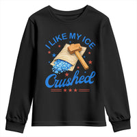 Subtle Abolish ICE Youth Sweatshirt Funny Vintage I Like My Ice Crushed