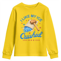 Subtle Abolish ICE Youth Sweatshirt Funny Vintage I Like My Ice Crushed