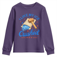 Subtle Abolish ICE Youth Sweatshirt Funny Vintage I Like My Ice Crushed