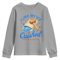 Subtle Abolish ICE Youth Sweatshirt Funny Vintage I Like My Ice Crushed