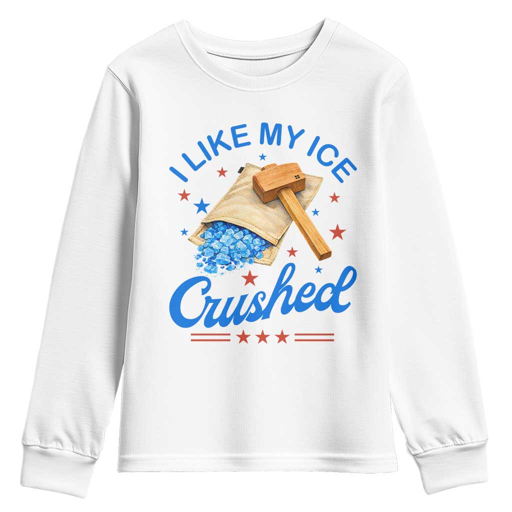 Subtle Abolish ICE Youth Sweatshirt Funny Vintage I Like My Ice Crushed