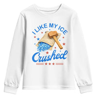 Subtle Abolish ICE Youth Sweatshirt Funny Vintage I Like My Ice Crushed