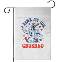 Subtle Abolish ICE Garden Flag Vintage I Like My Ice Crushed