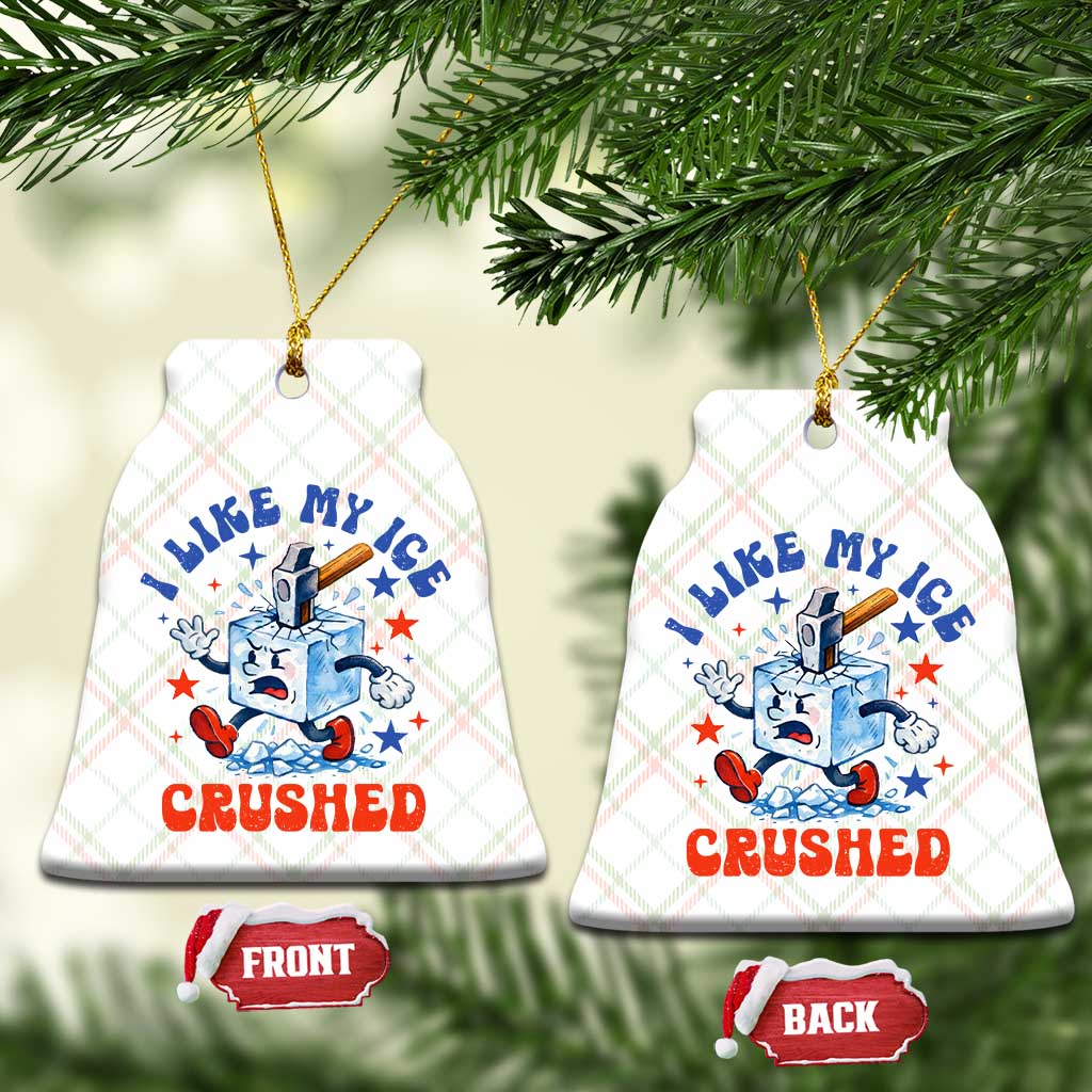 Subtle Abolish ICE Ceramic Ornament Vintage I Like My Ice Crushed