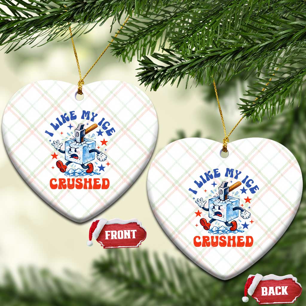 Subtle Abolish ICE Ceramic Ornament Vintage I Like My Ice Crushed