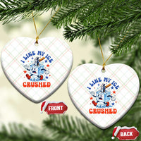 Subtle Abolish ICE Ceramic Ornament Vintage I Like My Ice Crushed