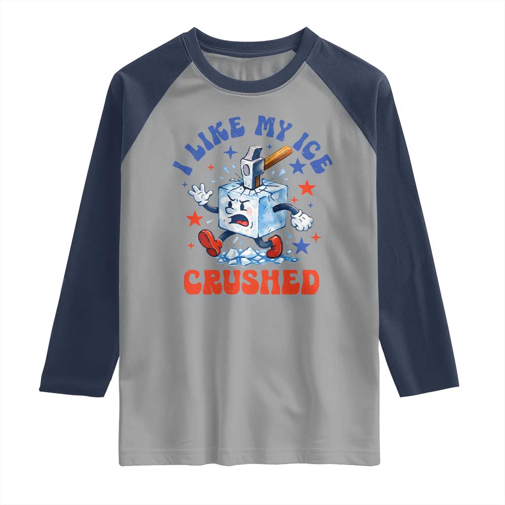 Subtle Abolish ICE Raglan Shirt Vintage I Like My Ice Crushed